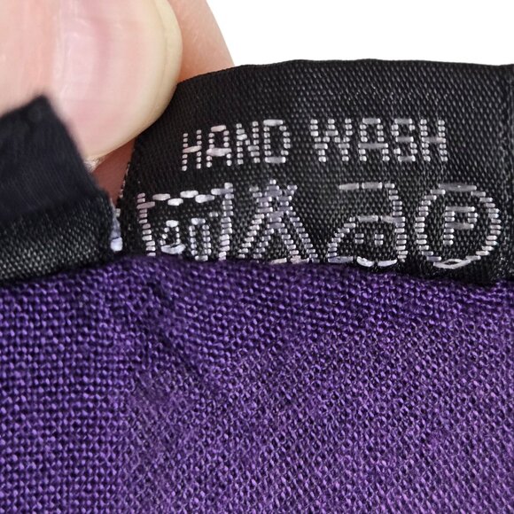 Womens Boho Fairycore Summer Cottage Cabin Prairie Girl Eyelet Lace Purple LG - Picture 4 of 9